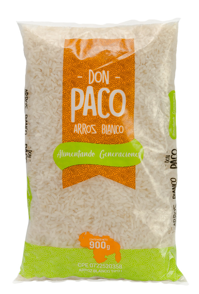 ARROZ BLANCO TIPO 1 DON PACO 24X900GR (E)