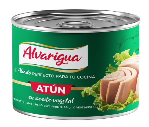[000397] ATUN EN ACEITE VEGETAL ALVARIGUA 24X140G